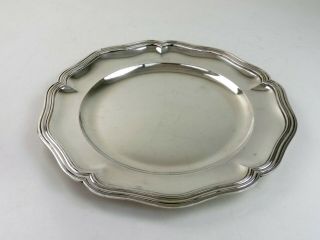 Fine Quality French Silver Serving Platter,  Paris C.  1890 Dinner Plate 725g