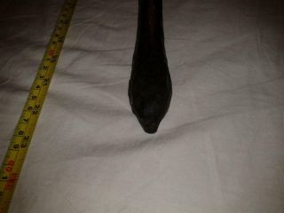 EARLY - MID 20TH C? ABORIGINAL STONE CHIPPED WOOD CLUB. 10