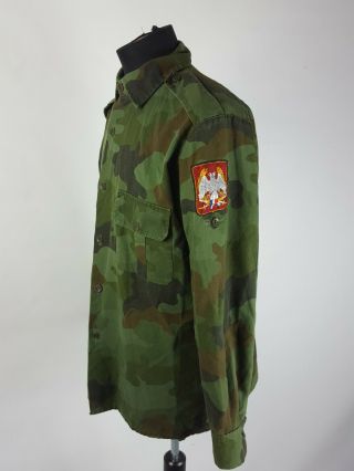 Yugoslav Army War In Kosovo M93 Camouflage Shirt With Patch No.  2