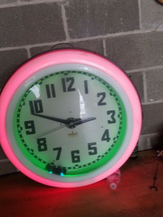 Early Cleveland Neon Clock - 100 2