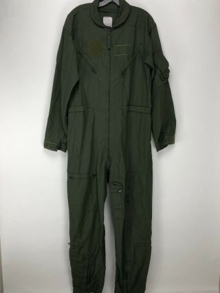 Us Military Flight Suit Coveralls Sz 42 L Type A Class X Sage Green 1990