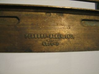 Vtg Antique ART DECO Brass Door PEEP HOLE Speakeasy KNOCKER Peabody Acker Inc 6