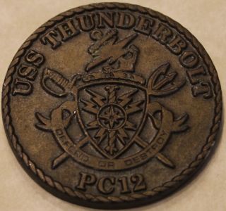 USS Thunderbolt Coastal Patrol PC - 12 Navy Special Warfare Command Challenge Coin 2