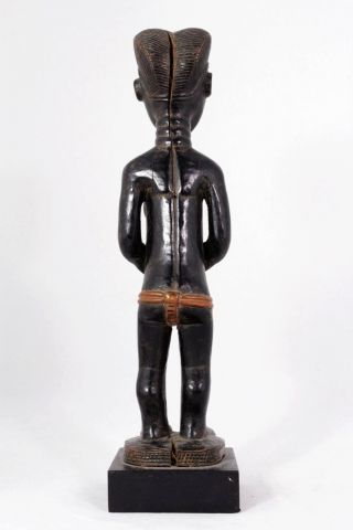 African wooden statue,  female figure Akan Gold Coast / Ghana 10