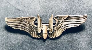 Ww2 Air Force Bomber Wings Sterling Pin