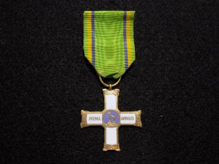 Italian Kingdom Wwi " Prima Armata " First Army Cross Medal - Fassino Marked