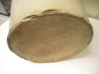 Antique Glazed Saltware Stoneware 4 Gallon Crock Churn John Burger Rochester NY 9