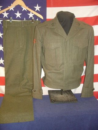 Post Wwii Korea Marine Corps Vandergrift Uniform Jacket With Trousers