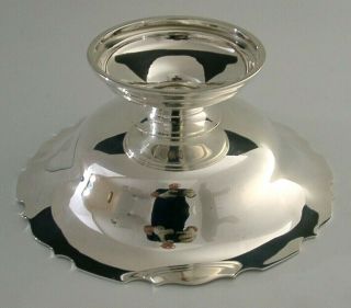 STUNNING STERLING SILVER FRUIT or CAKE BOWL 1922 WALKER & HALL 295g ANTIQUE 4