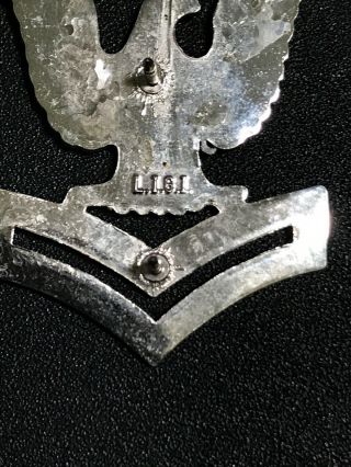 US NAVY USN 2nd Class Petty Officer Lapel Hat Rank Pin 1990’s Issue 3