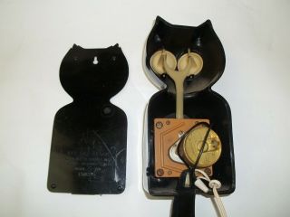 Vintage Kit Cat Klock Clock by Allied MFG Electric Cat Model D3, 10