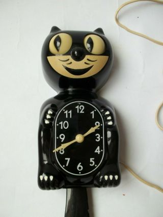 Vintage Kit Cat Klock Clock by Allied MFG Electric Cat Model D3, 3
