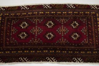 Small Handmade Vintage Turkoman 2X4 Persian Area Rug Oriental Home Décor Carpet 3