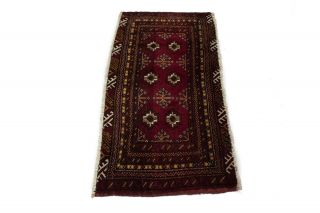 Small Handmade Vintage Turkoman 2X4 Persian Area Rug Oriental Home Décor Carpet 4
