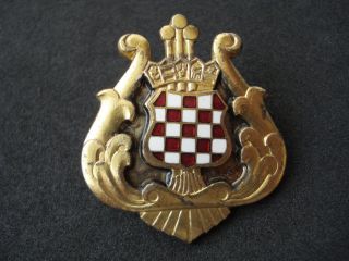 Croatia Army,  Music Corps Cap Badge; Military,  Muzicari