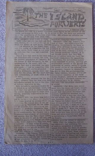 Ww2 The Island Forverts Jewish Soldiers Newspaper Feb1945 Palestine Resolution