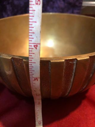 1940s TINOS Bronce Bronze Bowl Made in Denmark Art Deco Modern 9