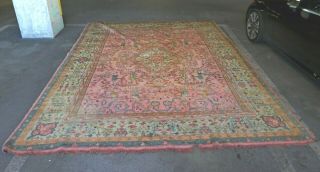 10 Ft X 12 Ft Turkish Sultanhani Oriental Rug W Pastel Colors Of Pinks & Greens