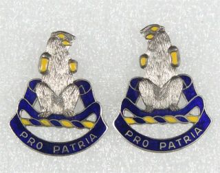 U.  S.  Army Di Pin: 31st Infantry Regiment (matched Pair) - C/b,  Nhm