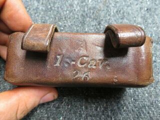 Pre Wwi Us Army.  38 Caliber Revolver Cartridge Box Ammo Pouch - Unit Marked - 1905