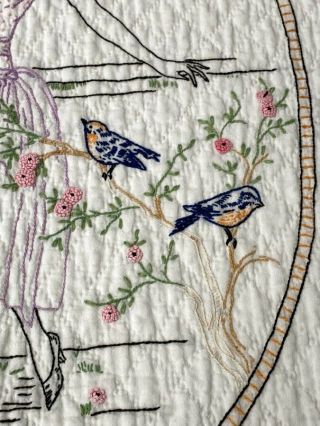 Romantic Cottage c 30s Blue Birds 