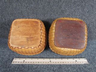 2 ANTIQUE signed JOSE FORMOSO REYES NANTUCKET BASKETS 3