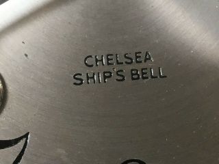 Vintage Chelsea Ship ' s Bell Clock serial 626278 in 11