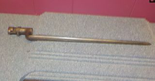 Antique 18.  5 " Socket Bayonet 15 " Blade Revolutionary / Civil War Mark U.  S