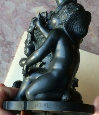 19th century FRENCH BRONZE of VIRGILE by BOURET 10