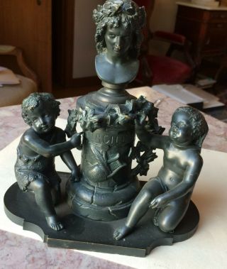 19th Century French Bronze Of Virgile By Bouret