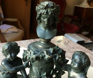 19th century FRENCH BRONZE of VIRGILE by BOURET 4