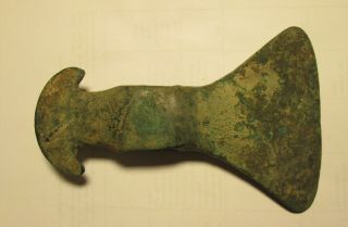 Central Asian Axe Wide Blade C.  1000,  Bc 6 1/4 " Long