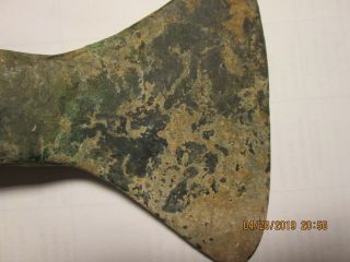 CENTRAL ASIAN AXE wide blade c.  1000,  BC 6 1/4 