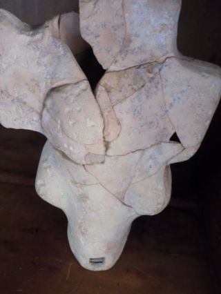 Pre - Colombian Hand - Sculpted Terracotta Priest (700 B.  C - 1200 A.  D) 7