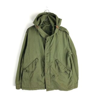 Vintage 1950s Us Army Military Jacket Sz Large Anorak Style Hood L Mens Rare