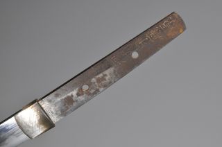 19th C Signed Japanese Wakizashi Sword 5