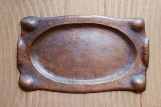 Large Wrought Arts & Crafts Copper Tray,  Attributed To George Frost