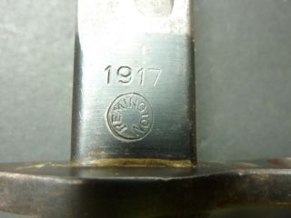 Remington Made,  M.  1917 Springfield Bayo And Scabbard 6