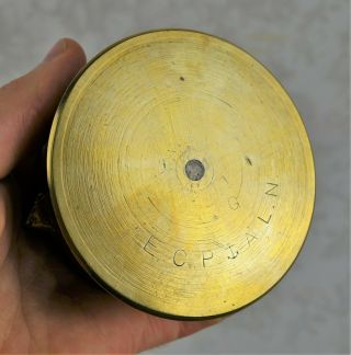 Large WWII Trench Art Brass Artillery Shell Casing Bullet Ashtray 6