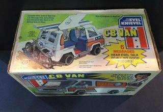 Rare Vintage Ideal King Of The Stuntmen Evel Knievel CB Van - & 2