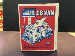 Rare Vintage Ideal King Of The Stuntmen Evel Knievel CB Van - & 5