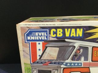 Rare Vintage Ideal King Of The Stuntmen Evel Knievel CB Van - & 6