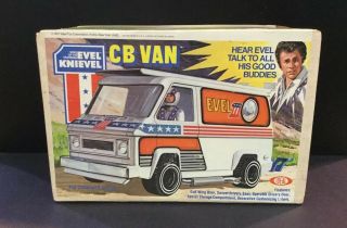Rare Vintage Ideal King Of The Stuntmen Evel Knievel CB Van - & 8