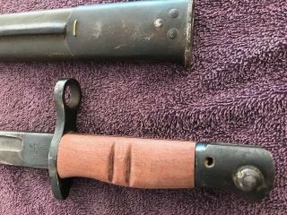 1917 Remington Bayonet and matching scabbard ww1 US Army trench gun 4