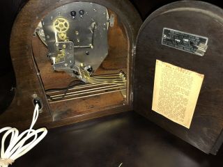 Two 1930s Antique Seth Thomas ElectricClocks W Westminster Chime For Repair 10