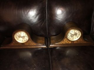 Two 1930s Antique Seth Thomas ElectricClocks W Westminster Chime For Repair 2