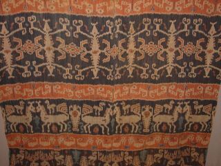 Impressive Antique Large Ikat Weaving Hinghhi Sumba Indonesia Hg