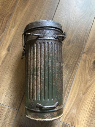 Ww2 German Wehrmacht Gas Mask Canister Container Box