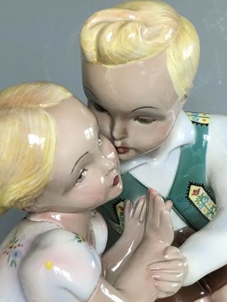 CIA Torino Ceramic first kiss Italian Milan Mcm 1930s Art Deco Lenci Period 10