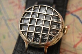 WW1 British Issued Broadarrow Trench Watch,  small size,  with shrapnel guard, 2